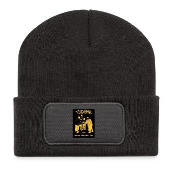 Pass the Mic ’94 – Circle - Recycelte Patch Beanie - Dunkelgrau - Vorne