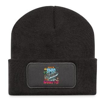 60th Birthday Trip Family Vacation Trip Cruising - Recycled Patch Beanie - dark grey - Front
