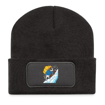 Vache Alpine Adventurer - Beanie recyclé à patch - charbon - Devant