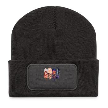 Nevada Vacation Travel – Desert & Vegas Motif - Recycled Patch Beanie - dark grey - Front
