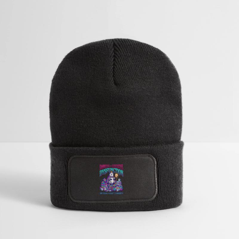 ADHD Executive Dysfunction Opossum Recycled Patch Beanie