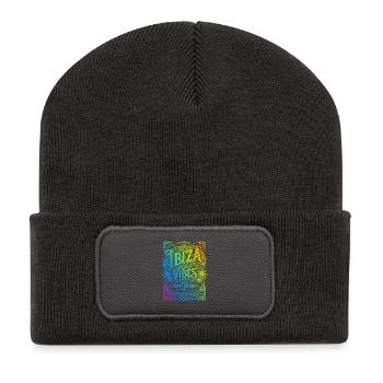 Ibiza Vibes Colorful - Recycled Patch Beanie - dark grey - Front