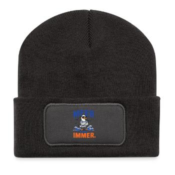 Möwe Meer Geht Immer Shirt - Recycelte Patch Beanie - Dunkelgrau - Vorne