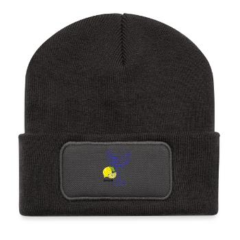 Art de lignes Lemon Cocktail - Limoncello - Beanie recyclé à patch - charbon - Devant