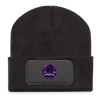 Silent Predator Panther Emblem - Recycled Patch Beanie - dark grey - Front