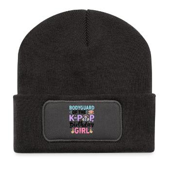 Bodyguard Of The K-Pop Birthday Girl - Recycled Patch Beanie - dark grey - Front