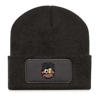 Football and Beer - Germany 2026 - Recycled Patch Beanie - dark grey - Front