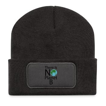There_Is_No_Planet_B_Play_-_Environment - Recycelte Patch Beanie - Dunkelgrau - Vorne
