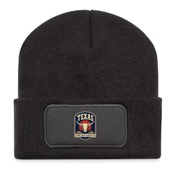 Texas Longhorn Sunset Abzeichen - Recycelte Patch Beanie - Dunkelgrau - Vorne