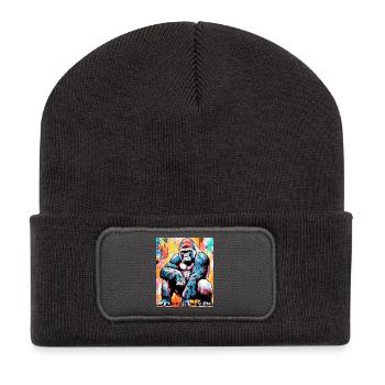 gorilla - Recycled Patch Beanie - dark grey - Front