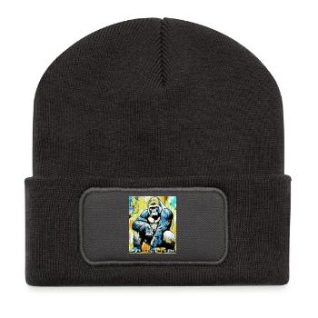 gorilla - Recycled Patch Beanie - dark grey - Front