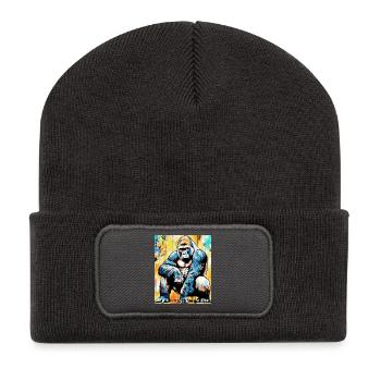 gorilla - Recycled Patch Beanie - dark grey - Front