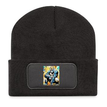 gorilla - Recycled Patch Beanie - dark grey - Front