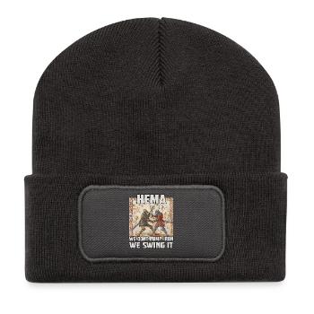 HEMA Fanatics Renaissance of longsword fencing - Recycled Patch Beanie - dark grey - Front
