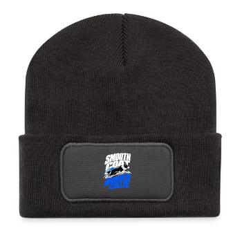 Border Collie, Smooth Coat Border Collie Pride - Recycled Patch Beanie - dark grey - Front