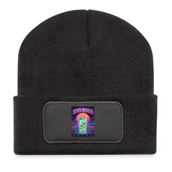 Bachelor Party Mojito Cocktail Bartender - Recycled Patch Beanie - dark grey - Front