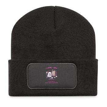 I Overthought Every Possible Outcome - Recycled Patch Beanie - dark grey - Front