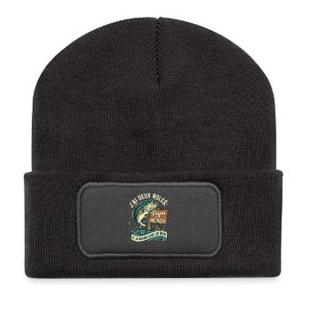 Papa Et Pêcheur J'ai Deux Rôles Fête Des Pères - Beanie recyclé à patch - charbon - Devant