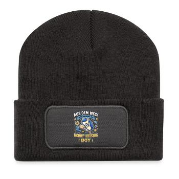 Aus Dem Weg Hobby Horsing Boy pferd - Recycelte Patch Beanie - Dunkelgrau - Vorne