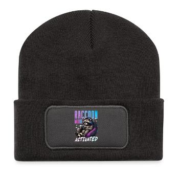 Gamer Gaming Cat Video Game - Recycled Patch Beanie - dark grey - Front