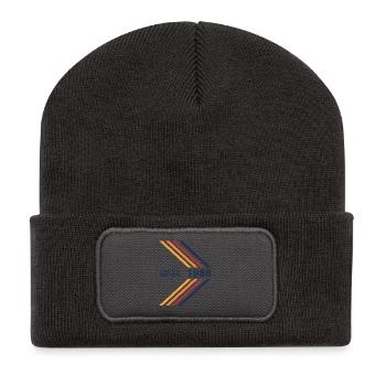 1986 Limited Edition Geburtstag Herren Damen - Recycelte Patch Beanie - Dunkelgrau - Vorne