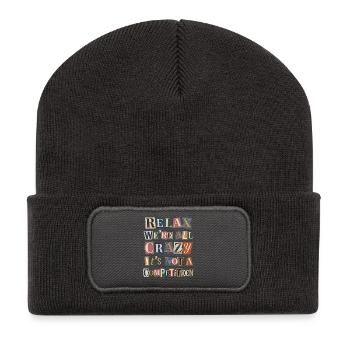 Relax We're All Crazy Competition - Recycled Patch Beanie - dark grey - Front