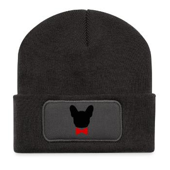 Boubou Bow Tie - 001 - Recycled Patch Beanie - dark grey - Front