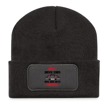 Real Men Trucks - Recycled Patch Beanie - dark grey - Front