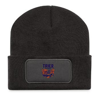 Historical Trier Germany City Skyline Novelty - Recycled Patch Beanie - dark grey - Front