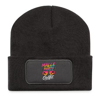 Malle Party Outfit Mallorca Summer Holiday - Recycled Patch Beanie - dark grey - Front