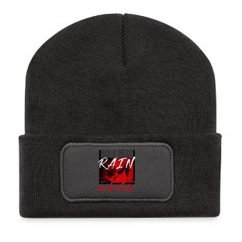 Rain Dead Graffiti - Recycelte Patch Beanie - Dunkelgrau - Vorne