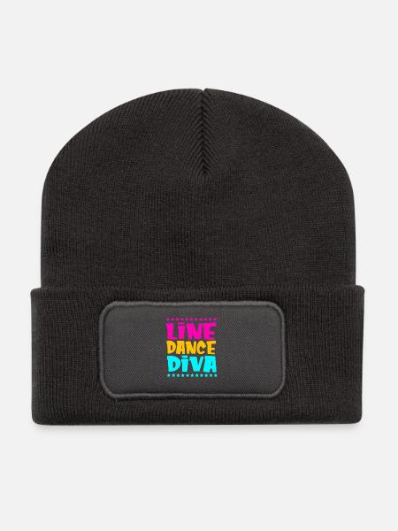Linedance - Recycelte Patch Beanie - Dunkelgrau