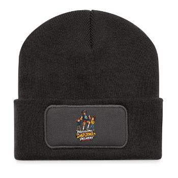 Professioneller Dad-Witzlieferant - Recycelte Patch Beanie - Dunkelgrau - Vorne