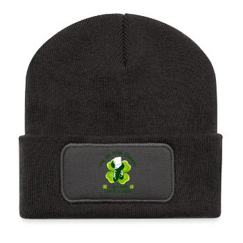 Irische Tänzer zählen bis zu 8 weichen Schuhen - Recycelte Patch Beanie - Dunkelgrau - Vorne