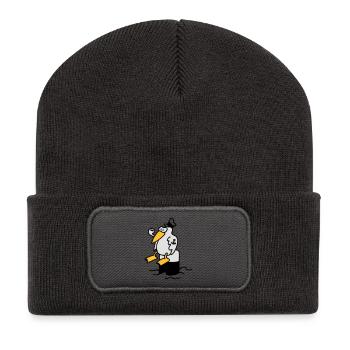 moewe_am_hafen_3c - Recycled Patch Beanie - dark grey - Front