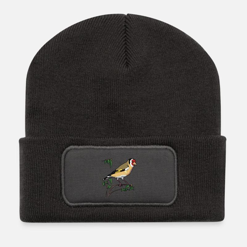 Stieglitz - Recycelte Patch Beanie - Dunkelgrau