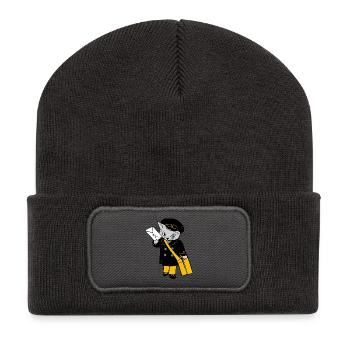 post cat dhl german post postmen cat letter - Recycled Patch Beanie - dark grey - Front