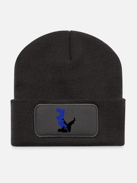 judo - Recycled Patch Beanie - dark grey