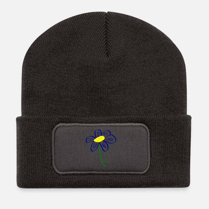 Muttertags Geschenk Mutter Muttertag Geschenkidee  - Recycelte Patch Beanie - Dunkelgrau