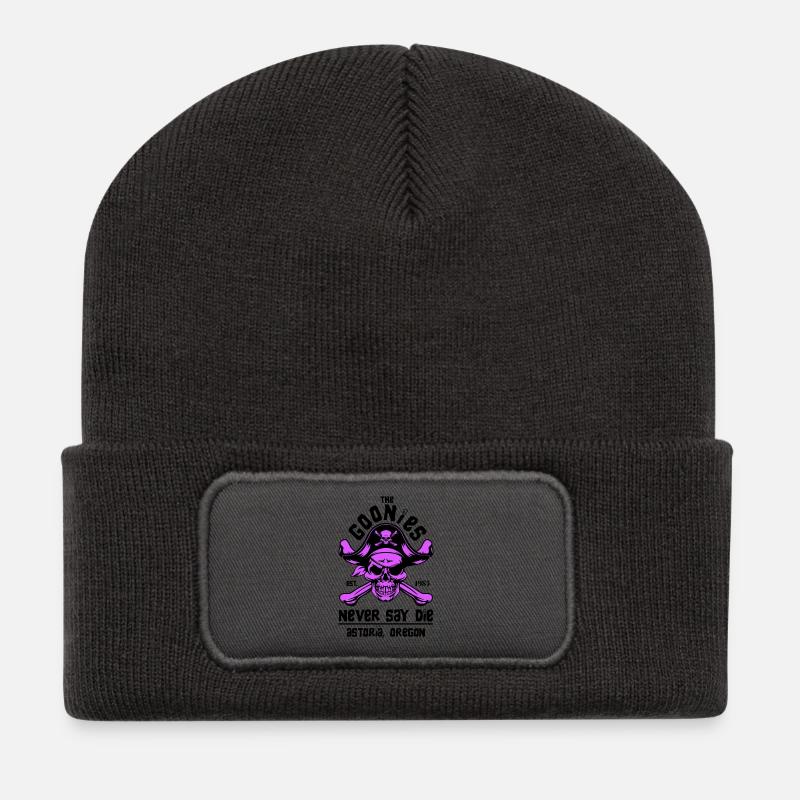 LES GOONIES 2 - Beanie recyclé à patch - charbon