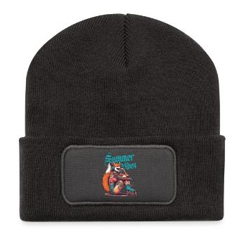 Summer Vibes Summer Ice Cream Vintage des années 60 des années soixante - Beanie recyclé à patch - charbon - Devant