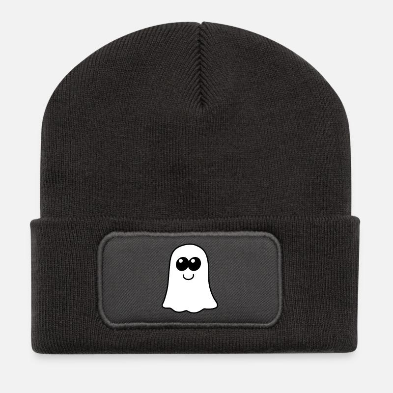 Boo Ghost - Recycled Patch Beanie - dark grey
