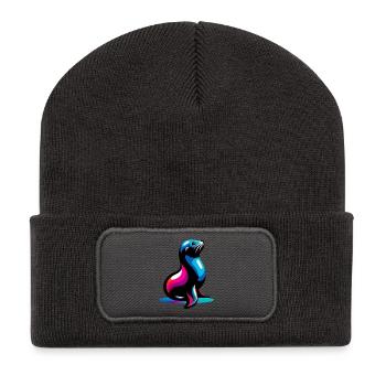 Seal - Recycled Patch Beanie - dark grey - Front