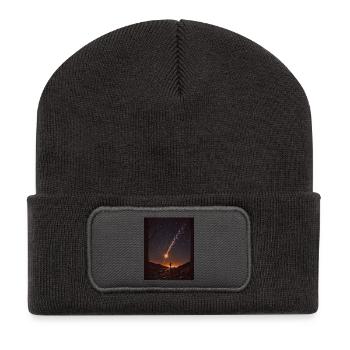 Starpath of Fire Sparks - Recycled Patch Beanie - dark grey - Front