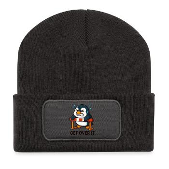Penguin Hurdles Hurdler le surmonte - Beanie recyclé à patch - charbon - Devant