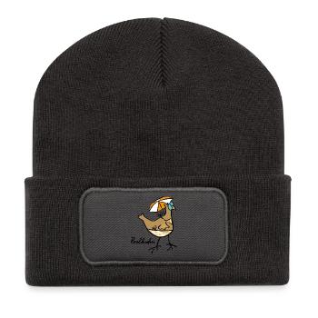 RIKELS Poolhuhn 2026 - Recycelte Patch Beanie - Dunkelgrau - Vorne