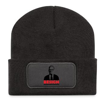 Kier Starmer resign Graphic  - Recycled Patch Beanie - dark grey - Front