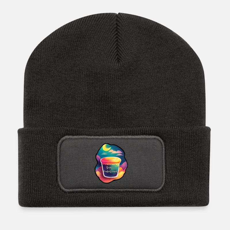 Savour the moment - Recycled Patch Beanie - dark grey