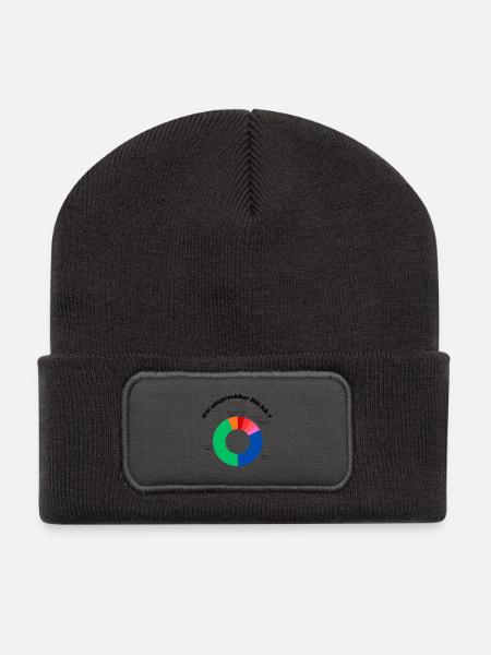 Motivation Diagram - Recycled Patch Beanie - dark grey
