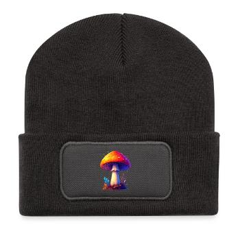 fly agaric - Recycled Patch Beanie - dark grey - Front